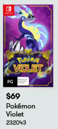 BIG W Pokémon Violet offer