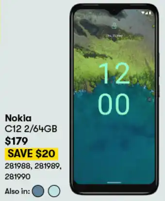 BIG W Nokia C12 2/64GB offer