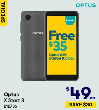 BIG W Optus X Start 3 offer