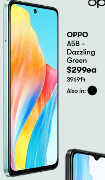 BIG W OPPO A58 - Dazzling Green offer