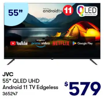 BIG W JVC 55 QLED UHD Android 11 TV Edgeless offer