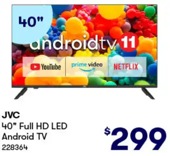 BIG W JVC 40 Full HD LED Android TV offer