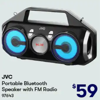 BIG W JVC Portable Bluetooth Speaker with FM Radio offer