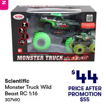 BIG W Scientific Monster Truck Wild Beast RC 1:16 offer