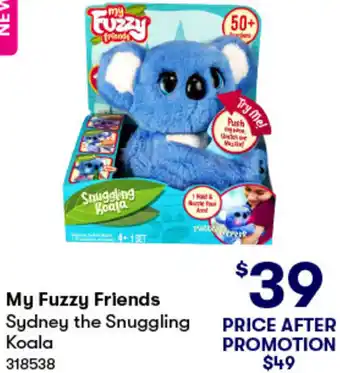 BIG W My Fuzzy Friends Sydney the Snuggling Koala offer