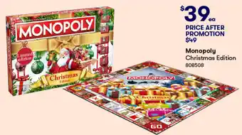 BIG W Monopoly Christmas Edition offer