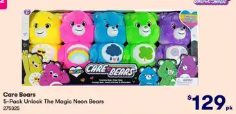 BIG W Care Bears 5-Pack Unlock The Magic Neon Bears offer