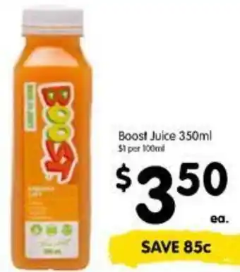 Spar Boost Juice 350ml offer