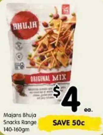 Majans Bhuja Snacks Range 140-160gm