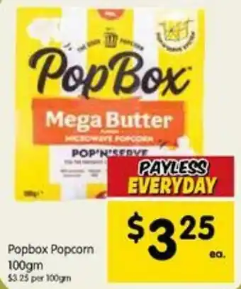 Popbox Popcorn 100gm