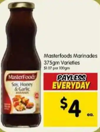 Spar Masterfoods Marinades 375gm offer