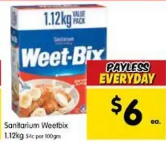 Spar Sanitarium Weetbix 1.12kg offer