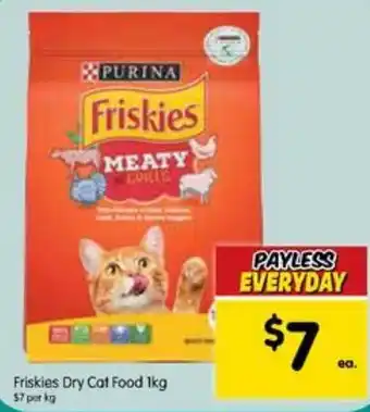 Spar Friskies Dry Cat Food 1kg offer