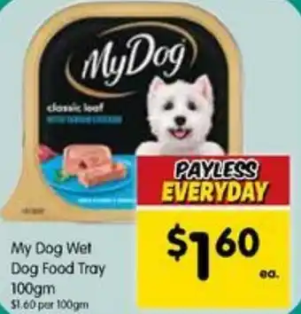 Spar My Dog Wet Dog Food Tray 100gm offer