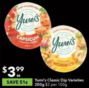 Ritchies Yumi's Classic Dip Varieties 200g offer