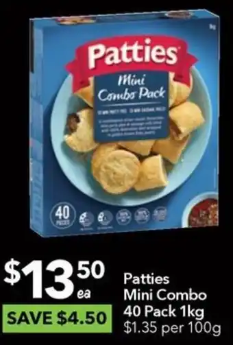 Ritchies Patties Mini Combo 40 Pack 1kg offer