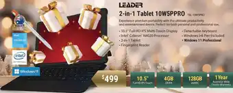 LEADER 2-in-1 Tablet 10W5PPRO