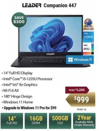 Leader Computers LEADER Companion 447 offer