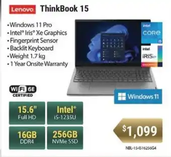 Leader Computers Lenovo ThinkBook 15 offer