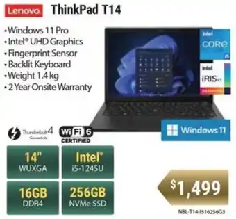 Leader Computers Lenovo ThinkPad T14 offer