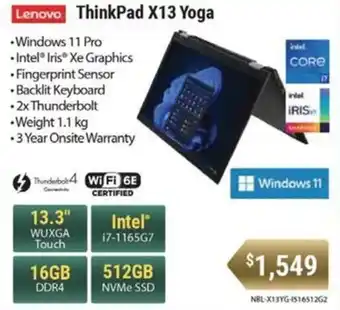 Leader Computers Lenovo ThinkPad X13 Yoga offer