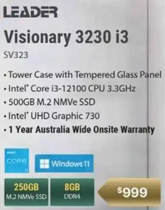 LEADER Visionary 3230 i3