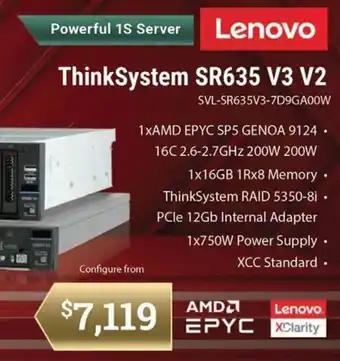 ThinkSystem SR635 V3 V2