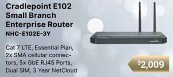 Leader Computers Cradlepoint E102 Small Branch Enterprise Router NHC-E102E-3Y offer
