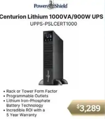 Centurion Lithium 1000VA/900W UPS