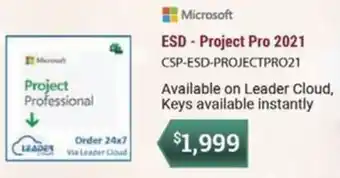 Leader Computers ESD - Project Pro 2021 CSP-ESD-PROJECTPRO21 offer