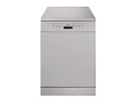 The Good Guys Smeg 60cm Freestanding Dishwasher - Silver offer