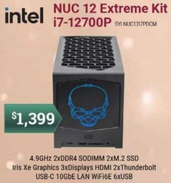 Leader Computers NUC 12 Extreme Kit 17-12700P offer
