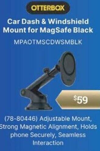 Leader Computers Car Dash & Windshield Mount for MagSafe Black offer