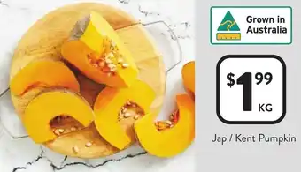 Foodworks Jap / Kent Pumpkin offer