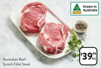 Foodworks Australian Beef Scotch Fillet Steak offer