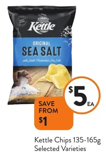 Foodworks Kettle Chips 135-165g offer