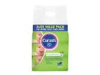 Pharmacy4Less Curash Baby Wipes Soothing 3 x 80 Pack offer