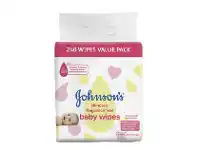 Johnson’s Baby Wipes Fragrance Free 3 x 80 Pack