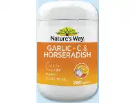 Star Discount Chemist Nature’s Way Garlic + C & Horseradish+ 200 Tablets offer
