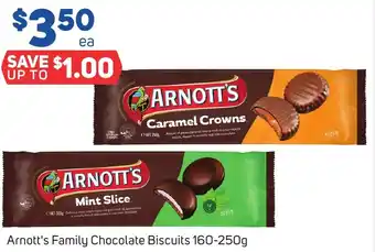 Arnott's Family Chocolate Biscuits 160-250g