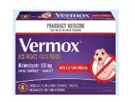 Star Discount Chemist Vermox Choc Chews 6 Chewable Tablets offer