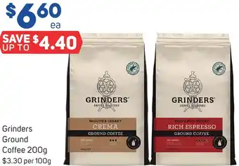 Grinders Ground Coffee 200g