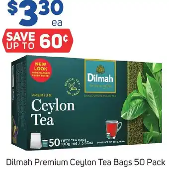 Foodland Dilmah Premium Ceylon Tea Bags 50 Pack offer
