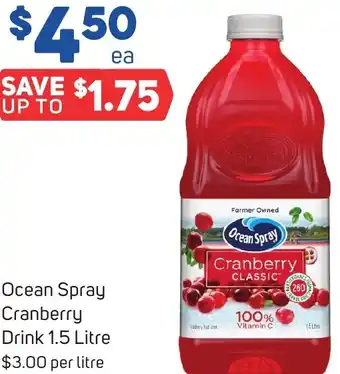 Ocean Spray Cranberry Drink 1.5 Litre