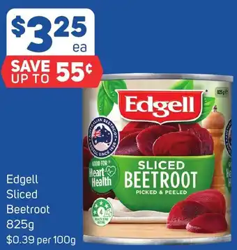 Foodland Edgell Sliced Beetroot 825g offer