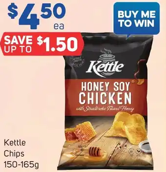 Foodland Kettle Chips 150-165g offer