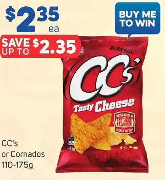 Foodland CC's or Cornados 110-175g offer