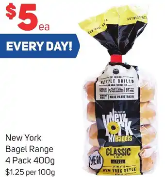 Foodland New York Bagel Range 4 Pack 400g offer