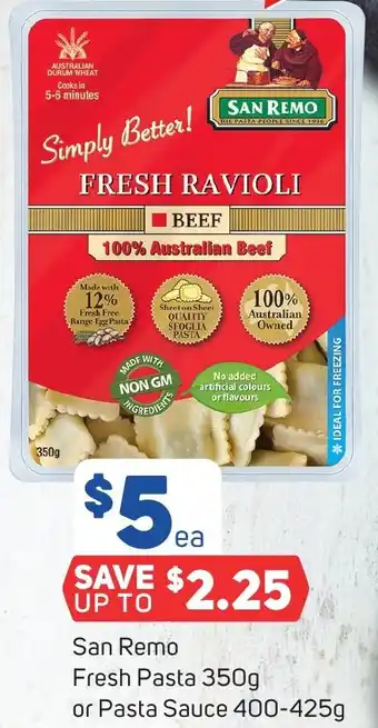Foodland San Remo Fresh Pasta 350g offer