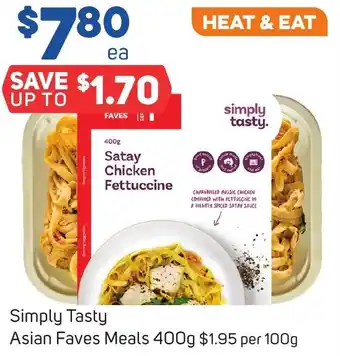 Foodland Simply Tasty Asian Faves Meals 400g offer